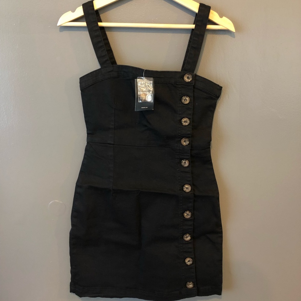 Black Woven Mini Dress